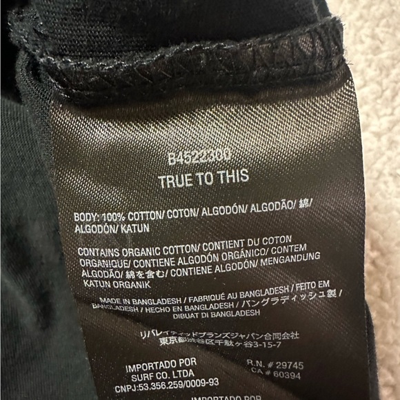 Volcom Black “To The Bank Tank” Top Black Organic Cotton Smiley Flowers - Picture 8 of 9